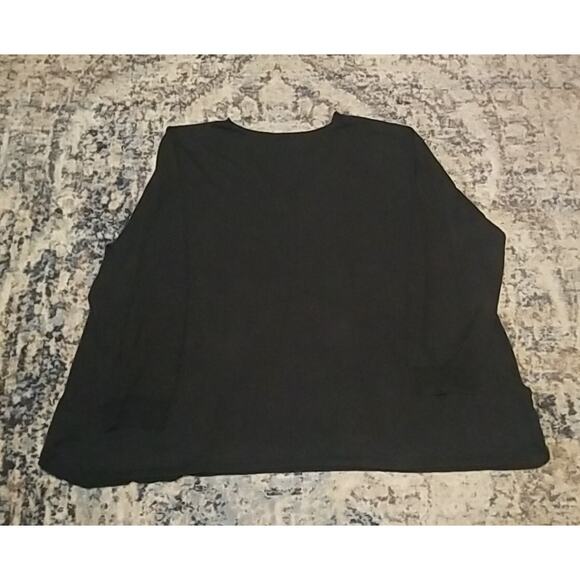 Roaman's WOMEN'S Black LONG SLEEVE V NECK 2 Pockets Light SWEATER Size 34/36 -4X - Picture 14 of 16
